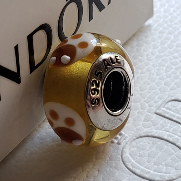 Pandora Murano Glass 925 Ale charm 111 - Picture 7 of 7